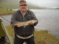 Dougie with his catch